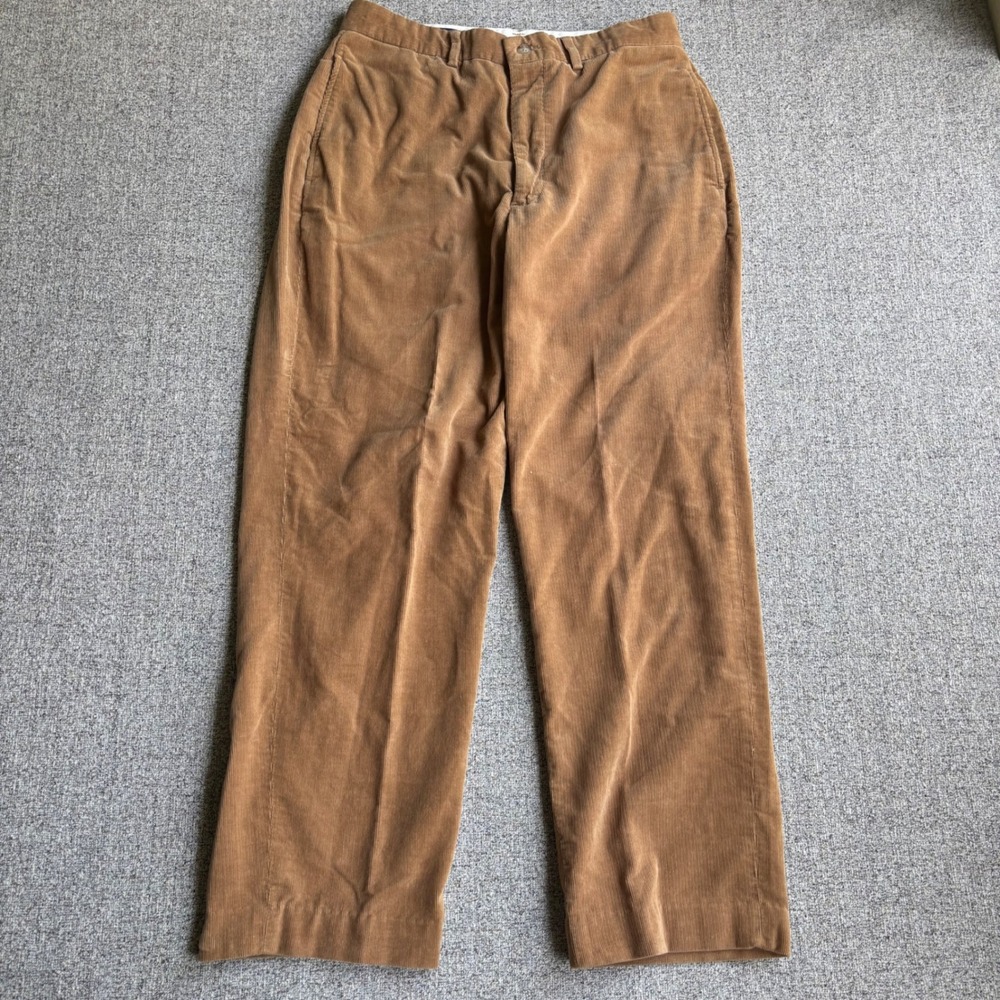 Polo Ralph Lauren Pants Mens 31x29 Tan Corduroy Straight Leg Casual Golf